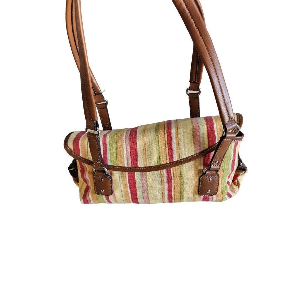 Striped Relic Shoulder Purse